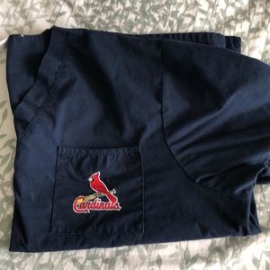 St Louis Cardinals Scrub Top XXL